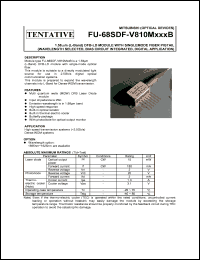 datasheet for FU-68SDF-V810M170B by Mitsubishi Electric Corporation, Semiconductor Group