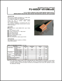datasheet for FU-68SDF-810M9B by Mitsubishi Electric Corporation, Semiconductor Group