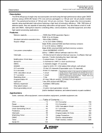 datasheet for M30802MC-XXXFP by Mitsubishi Electric Corporation, Semiconductor Group