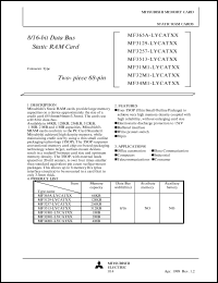 datasheet for MF31M1-LYCATXX by Mitsubishi Electric Corporation, Semiconductor Group