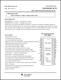 datasheet for M2S56D20TP by Mitsubishi Electric Corporation, Semiconductor Group