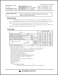 datasheet for M2V28S20TP-6 by Mitsubishi Electric Corporation, Semiconductor Group