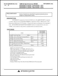 datasheet for M2V64S30BTP-8L by Mitsubishi Electric Corporation, Semiconductor Group