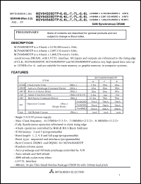 datasheet for M2V64S20DTP-6 by Mitsubishi Electric Corporation, Semiconductor Group