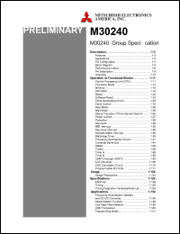 datasheet for M30240M1-XXXFP by Mitsubishi Electric Corporation, Semiconductor Group
