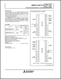 datasheet for M5M51016BTP-70LL by Mitsubishi Electric Corporation, Semiconductor Group