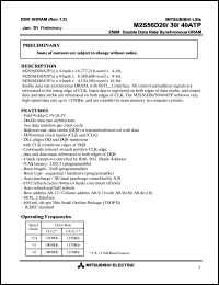 datasheet for M2S56D20ATP by Mitsubishi Electric Corporation, Semiconductor Group