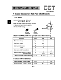datasheet for CED3055L by Chino-Excel Technology Corporation