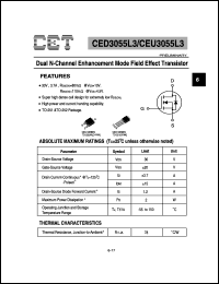 datasheet for CEU3055L3 by Chino-Excel Technology Corporation