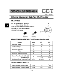 datasheet for CED3055L5 by Chino-Excel Technology Corporation