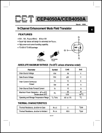datasheet for CEP4050A by Chino-Excel Technology Corporation