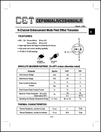 datasheet for CEP4060ALR by Chino-Excel Technology Corporation