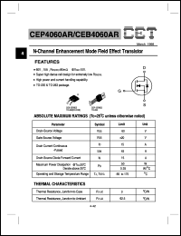 datasheet for CEP4060AR by Chino-Excel Technology Corporation