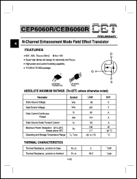 datasheet for CEP6060R by Chino-Excel Technology Corporation