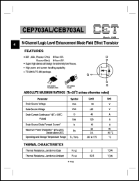 datasheet for CEP703AL by Chino-Excel Technology Corporation
