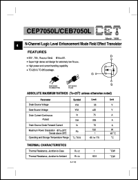 datasheet for CEB7050L by Chino-Excel Technology Corporation