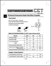 datasheet for CEB7060R by Chino-Excel Technology Corporation