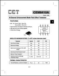 datasheet for CEM8410A by Chino-Excel Technology Corporation