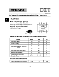 datasheet for CEM8434 by Chino-Excel Technology Corporation