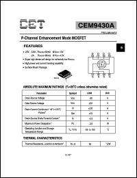 datasheet for CEM9430A by Chino-Excel Technology Corporation