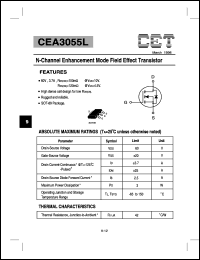 datasheet for CEA3055L by Chino-Excel Technology Corporation