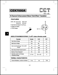 datasheet for CEK7000A by Chino-Excel Technology Corporation