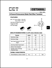 datasheet for CET3055L by Chino-Excel Technology Corporation