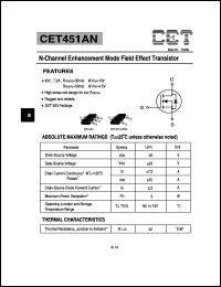 datasheet for CET451AN by Chino-Excel Technology Corporation