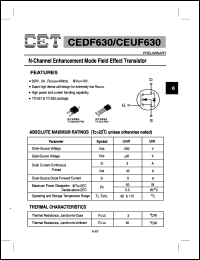 datasheet for CEUF630 by Chino-Excel Technology Corporation