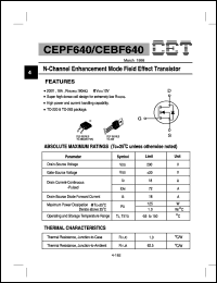 datasheet for CEBF640 by Chino-Excel Technology Corporation