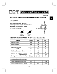 datasheet for CEPFZ44 by Chino-Excel Technology Corporation