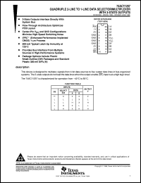 datasheet for 74AC11257DW by Texas Instruments