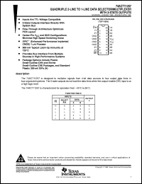 datasheet for 74ACT11257DBR by Texas Instruments