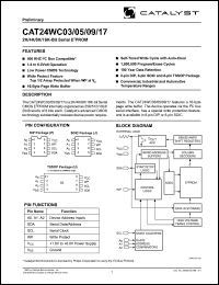 datasheet for CAT24WC03PI-1.8TE13 by 