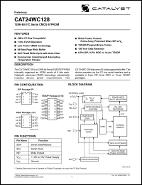 datasheet for CAT24WC128U14-TE13 by 