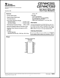 datasheet for CD74HC253E by Texas Instruments