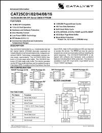 datasheet for CAT25C02PA-1.8TE13 by 