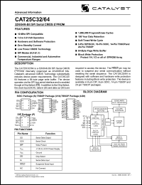 datasheet for CAT25C32U20A-TE13 by 