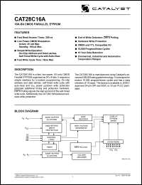 datasheet for CAT28C16ANI-20T by 