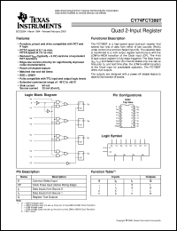 datasheet for CY74FCT399CTSOCT by Texas Instruments