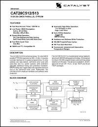 datasheet for CAT28C512HPI-12T by 