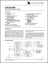 datasheet for CAT28C65BKA-12T by 