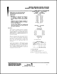 datasheet for SN54298J by Texas Instruments