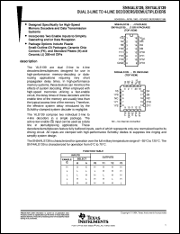 datasheet for SN54ALS139J by Texas Instruments