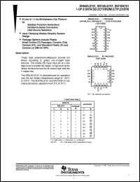 datasheet for SN54ALS151J by Texas Instruments