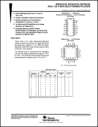 datasheet for SN54ALS153J by Texas Instruments