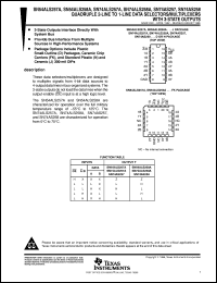 datasheet for SN54ALS257AJ by Texas Instruments