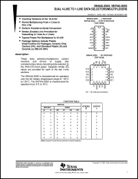datasheet for SN54ALS352J by Texas Instruments
