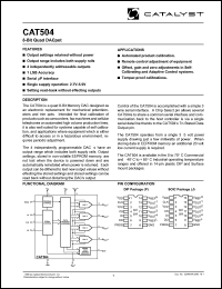 datasheet for CAT504P-TE13 by 