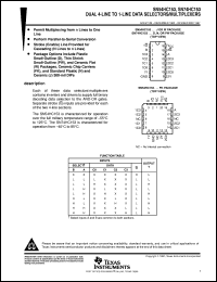 datasheet for SN54HC153J by Texas Instruments